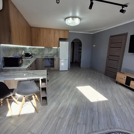 Apartment простора сімейна оселя у серці міста бічна площа ринок кухня-студія та спальня Lviv